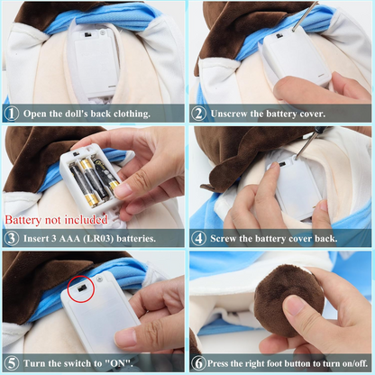 Breathing Jesus Plush Doll – Calming Bedtime Toy for Kids